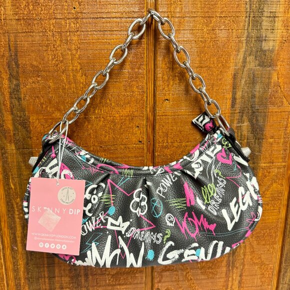 SKINNYDIP LONDON Devyn Graffiti Shoulder Bag - Picture 2 of 4